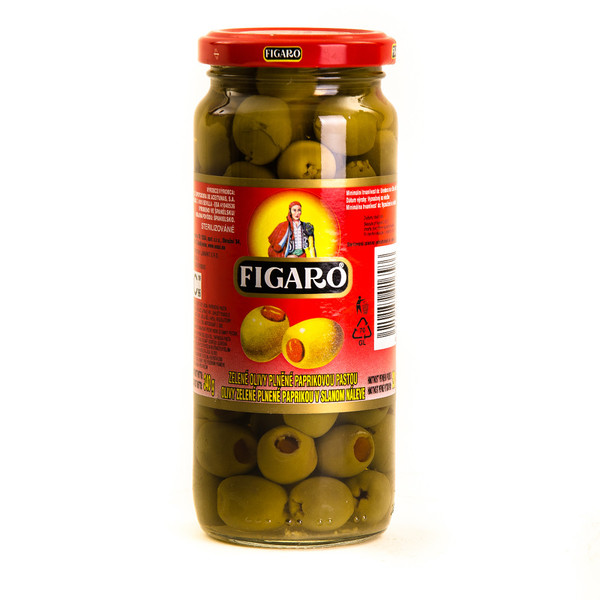 Green olives with pimento paste (glass)