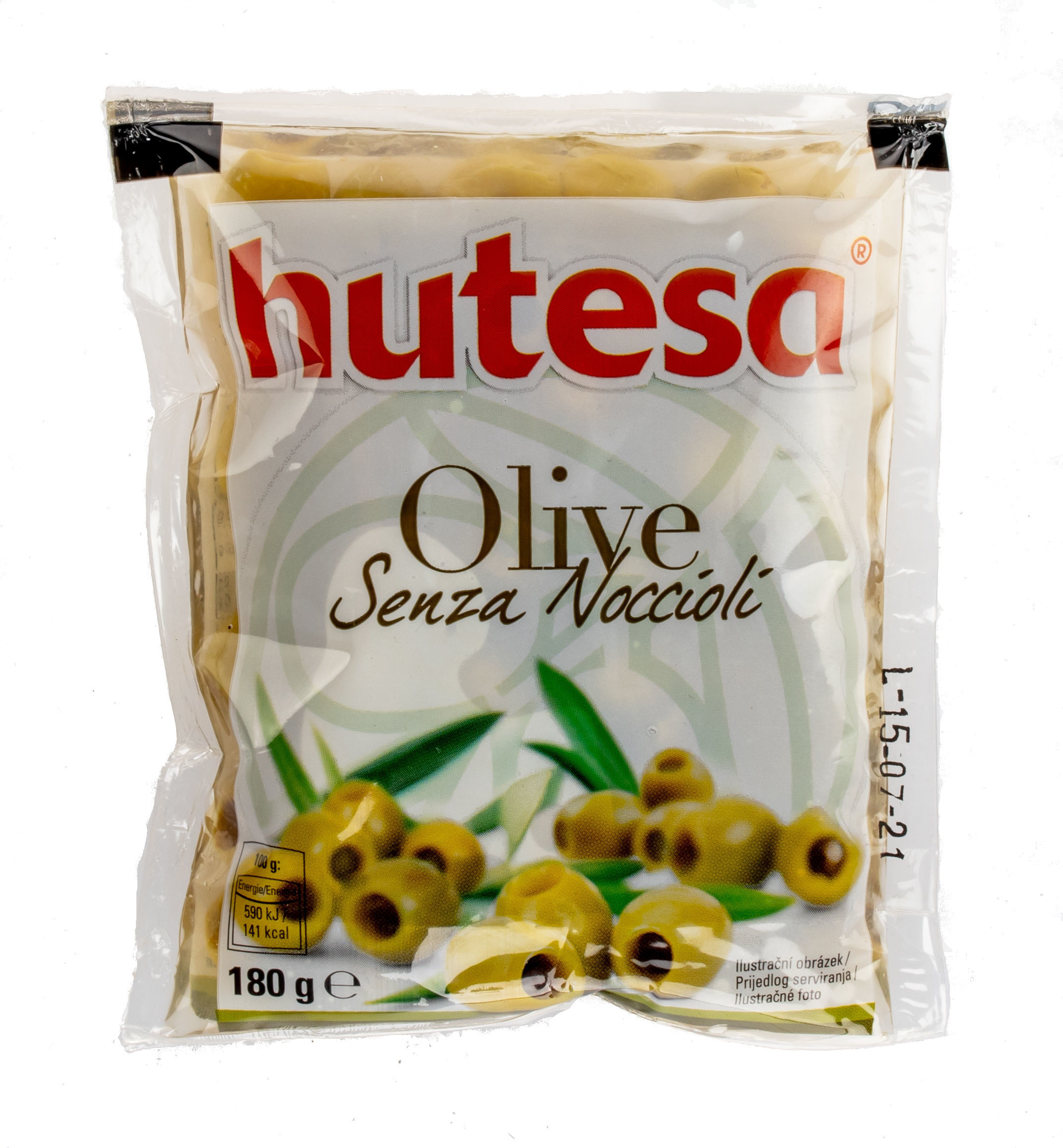 Green olives pitted (plastic bag)